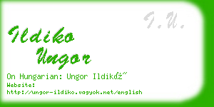 ildiko ungor business card
